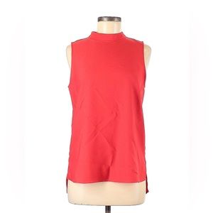 Dalia red sleeveless tunic blouse, size medium